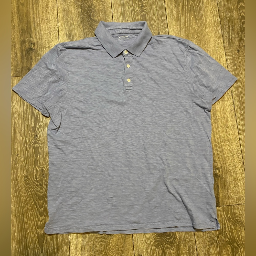 Vince. Lightweight Cotton Light Blue Polo Men’s Size L